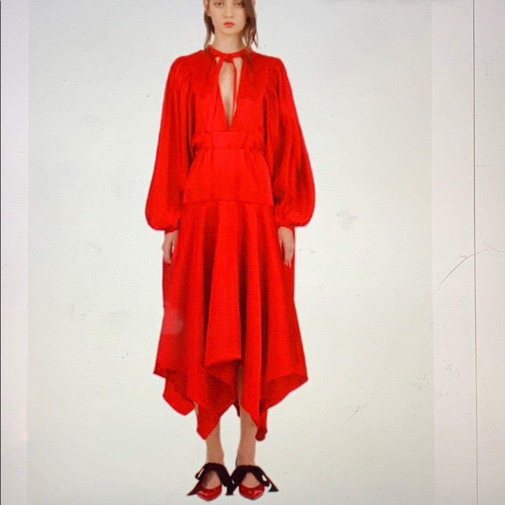 HOST PIC 🌹AMAZING SELF PORTRAIT SATIN MIDI DRESS - Picture 2 of 8